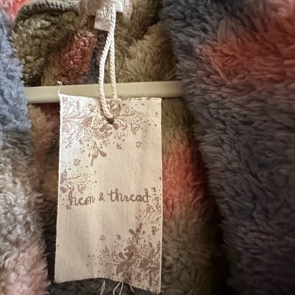 NWT hem & thread tie dye extra soft jacket with fitted cuffs - Picture 3 of 6